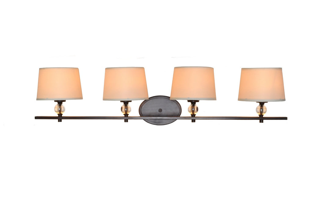 Maxim 12764WTOI Four Light Bath Vanity, Oil Rubbed Bronze