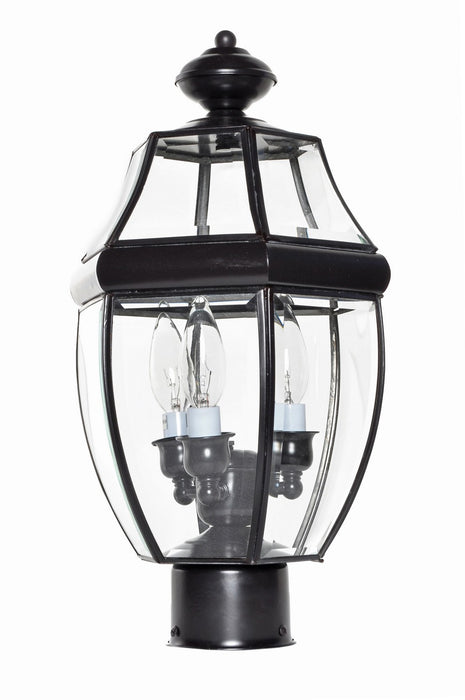 Maxim 6097CLBU Three Light Outdoor Pole/Post Lantern, Burnished