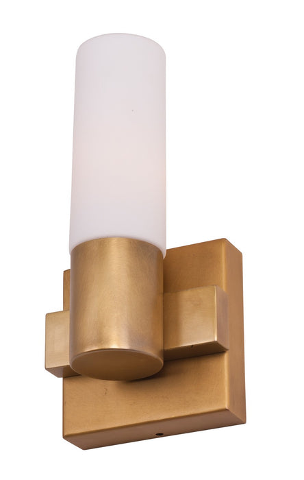 Maxim 22411SWNAB One Light Wall Sconce, Natural Aged Brass