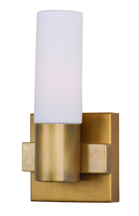 Maxim 22411SWNAB One Light Wall Sconce, Natural Aged Brass