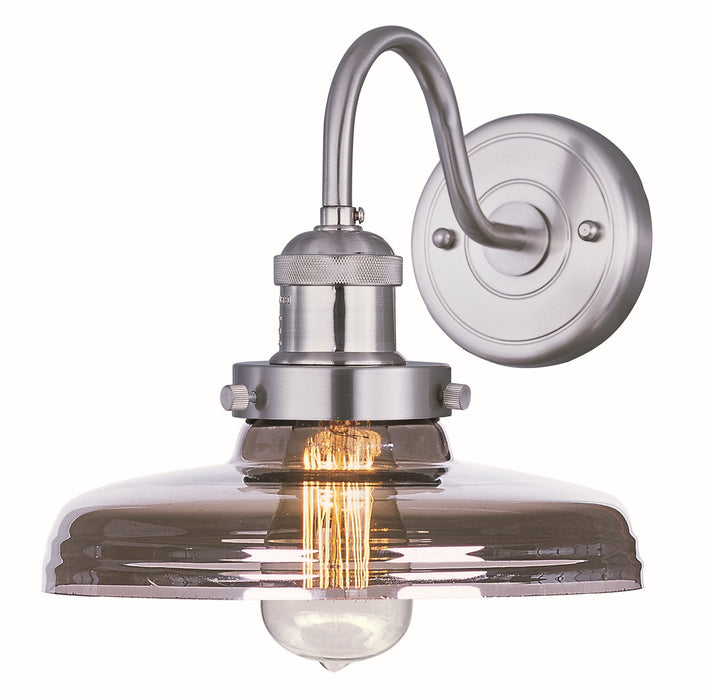 Maxim 25087MSKSN/BUI One Light Wall Sconce, Satin Nickel