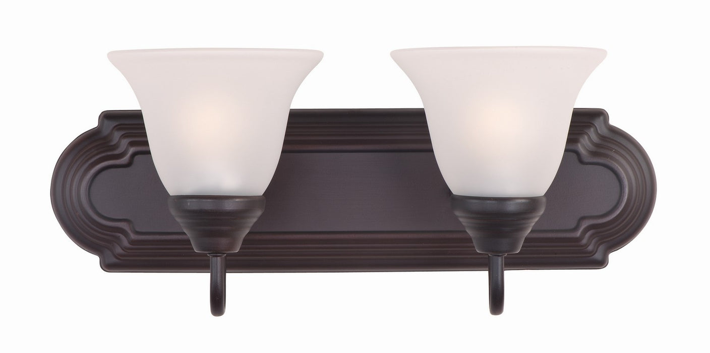 Maxim 8012FTOI Two Light Bath Vanity, Oil Rubbed Bronze