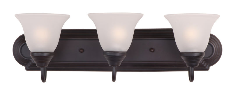Maxim 8013FTOI Three Light Bath Vanity, Oil Rubbed Bronze