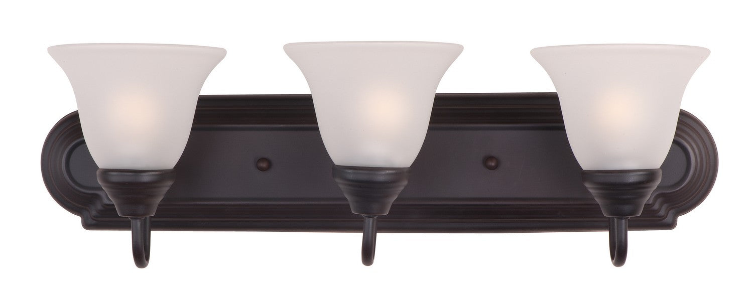 Maxim 8013FTOI Three Light Bath Vanity, Oil Rubbed Bronze
