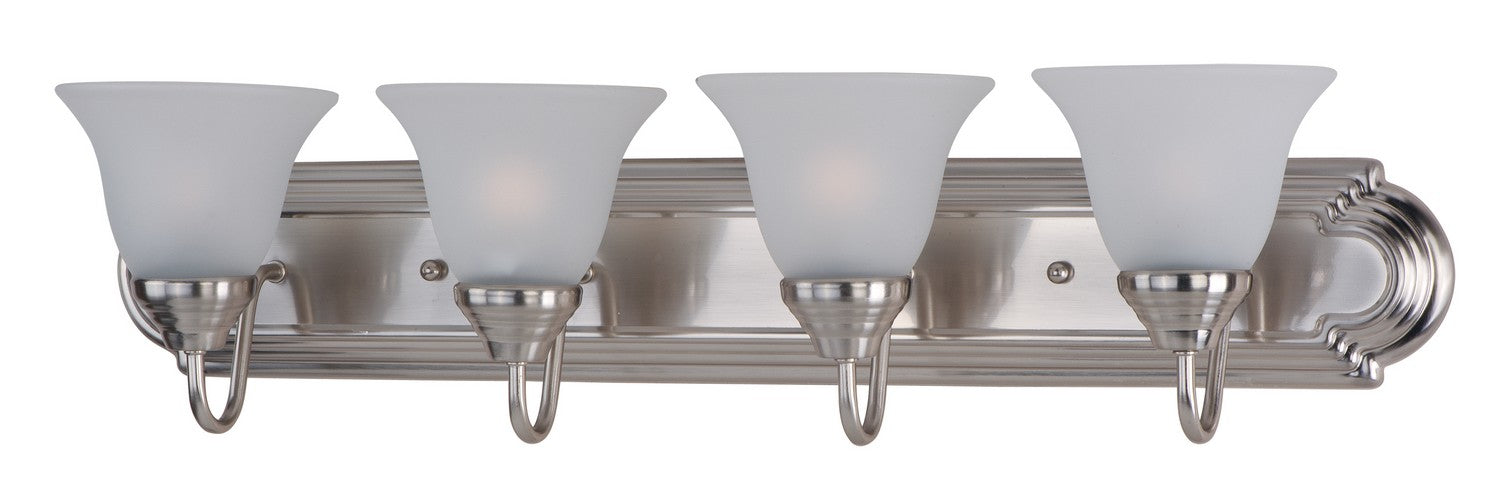 Maxim 8014FTSN Four Light Bath Vanity, Satin Nickel