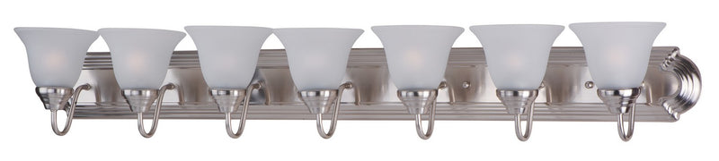 Maxim 8016FTSN Seven Light Bath Vanity, Satin Nickel