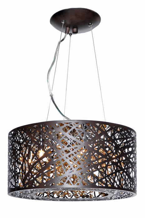 ET2 E21309-10BZ Seven Light Pendant, Bronze