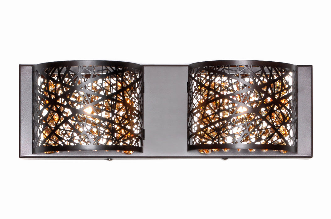 ET2 E21315-10BZ Two Light Bath Vanity, Bronze
