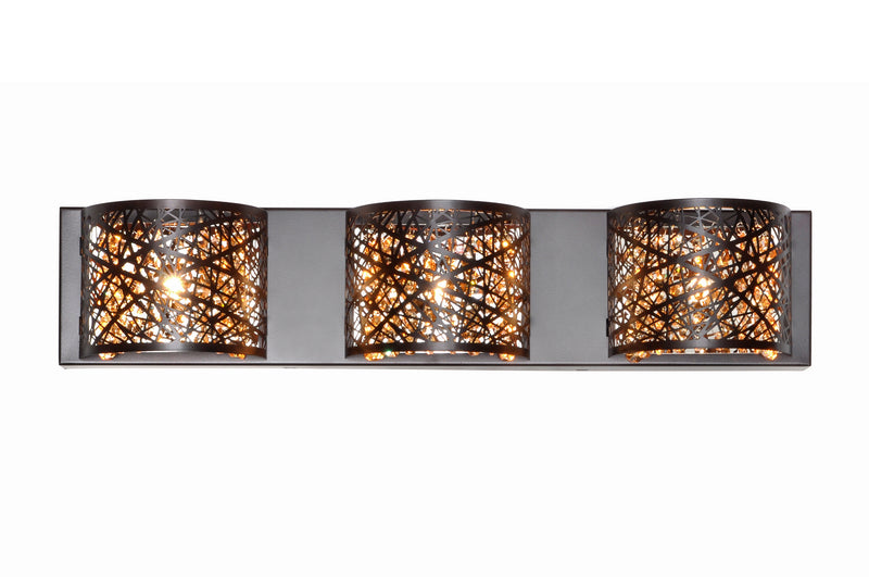 ET2 E21316-10BZ Three Light Bath Vanity, Bronze