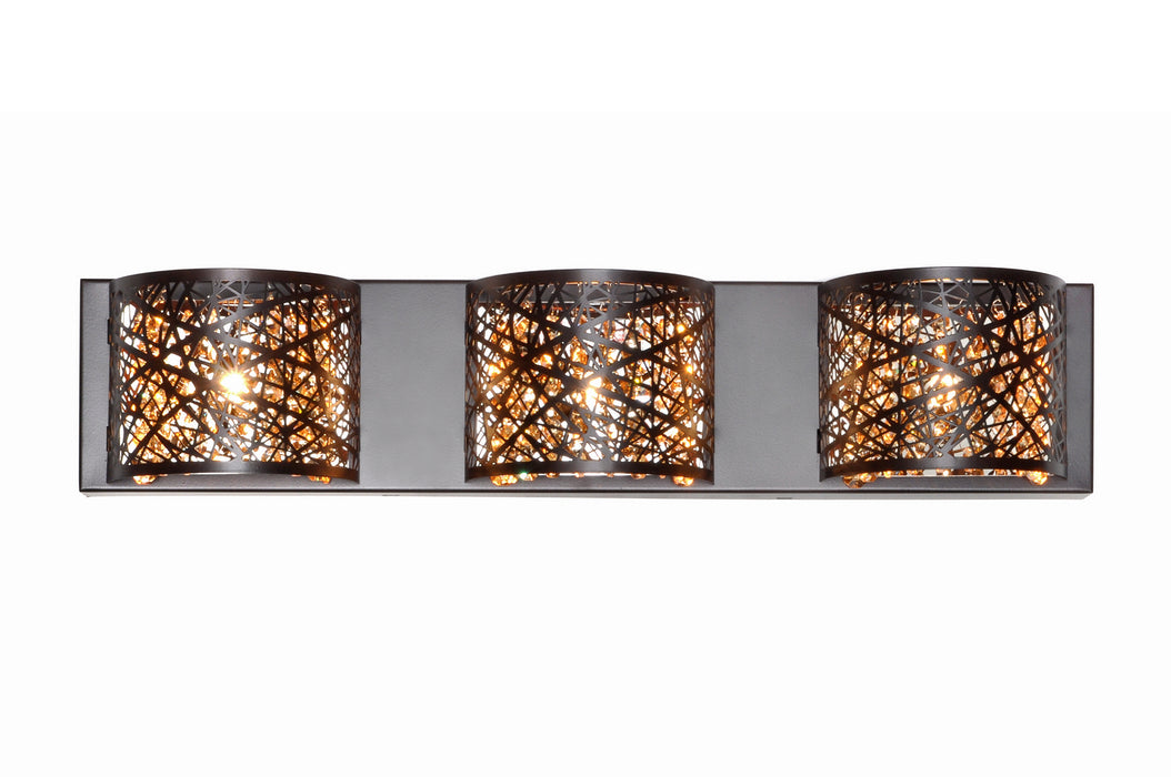 ET2 E21316-10BZ Three Light Bath Vanity, Bronze