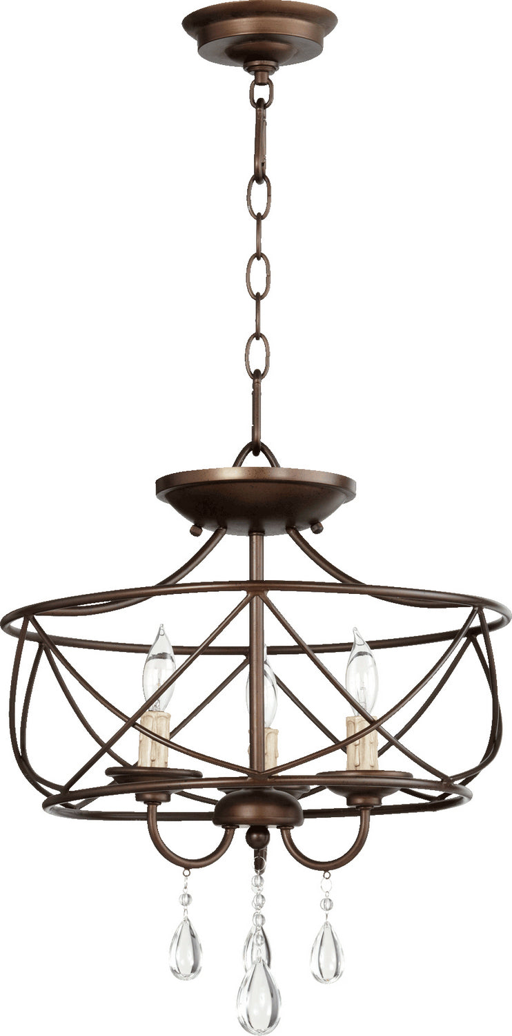 Quorum 2716-16-86 Three Light Dual Mount, Oiled Bronze