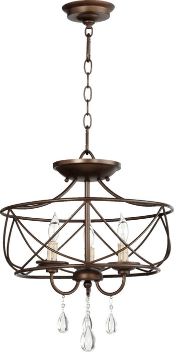 Quorum 2716-16-86 Three Light Dual Mount, Oiled Bronze