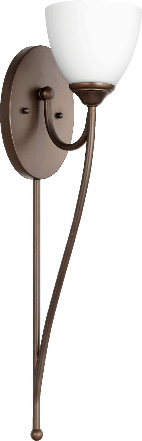 Quorum 5450-1-86 One Light Wall Mount, Oiled Bronze