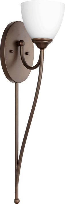 Quorum 5450-1-86 One Light Wall Mount, Oiled Bronze