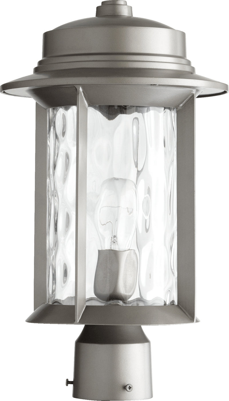 Quorum 7248-9-3 One Light Post Mount, Graphite