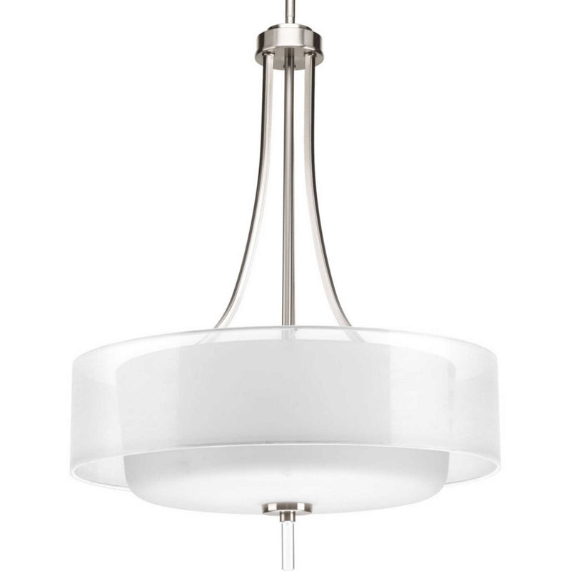 Progress Lighting P5047-09 Four Light Pendant, Brushed Nickel