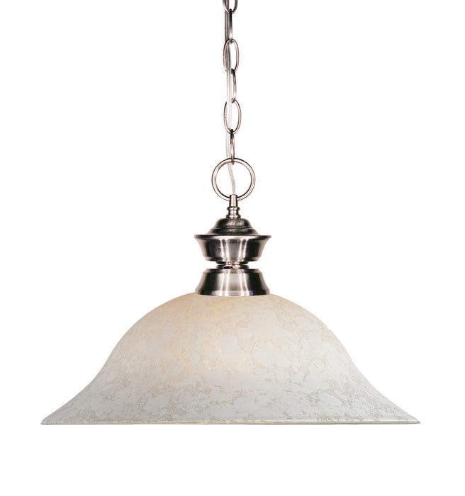 Z-Lite 100701BN-WM16 One Light Pendant, Brushed Nickel