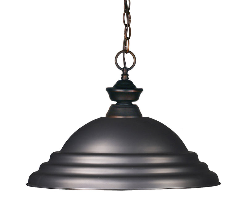 Z-Lite 100701OB-SOB One Light Pendant, Olde Bronze