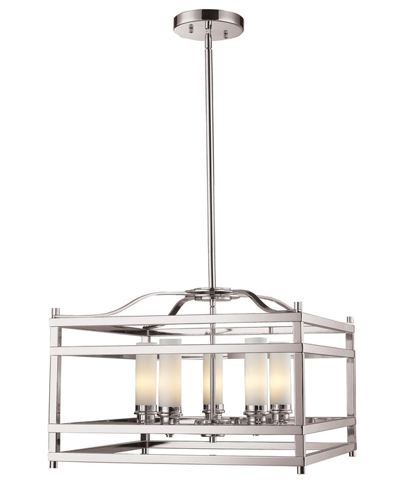 Z-Lite 182-5 Five Light Chandelier, Brushed Nickel