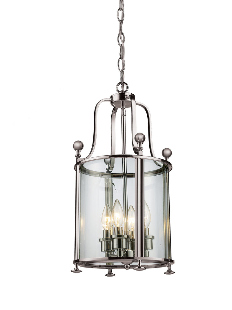 Z-Lite 191-4 Four Light Pendant, Brushed Nickel