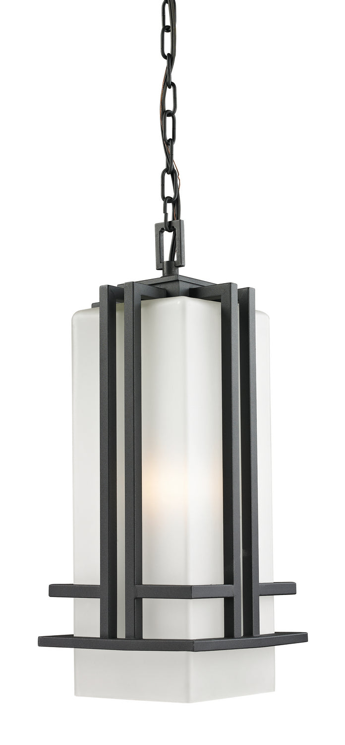 Z-Lite 549CHB-BK One Light Outdoor Chain Mount Ceiling Fixture, Black