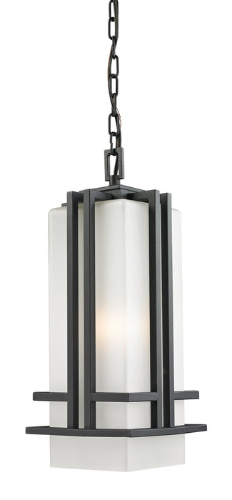 Z-Lite 549CHB-BK One Light Outdoor Chain Mount Ceiling Fixture, Black