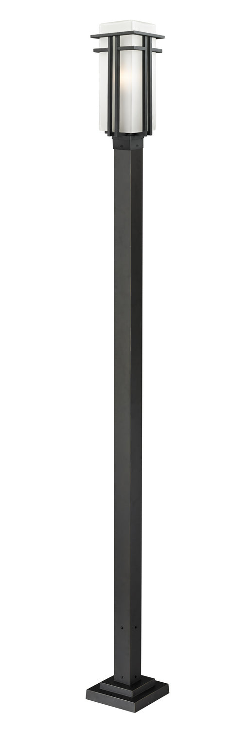 Z-Lite 549PHB-536P-BK One Light Outdoor Post Mounted Fixture, Black