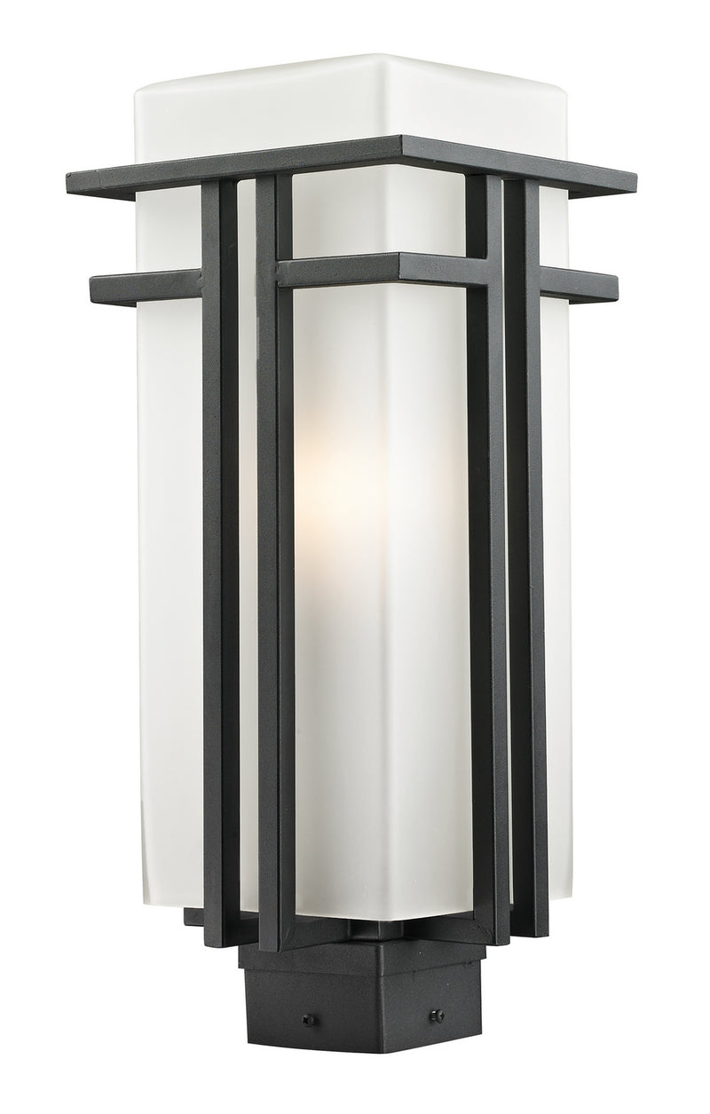 Z-Lite 549PHB-BK One Light Outdoor Post Mount Fixture, Black