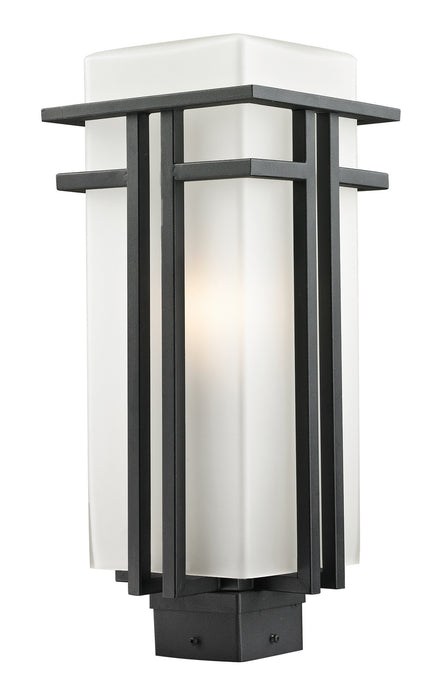 Z-Lite 549PHB-BK One Light Outdoor Post Mount Fixture, Black