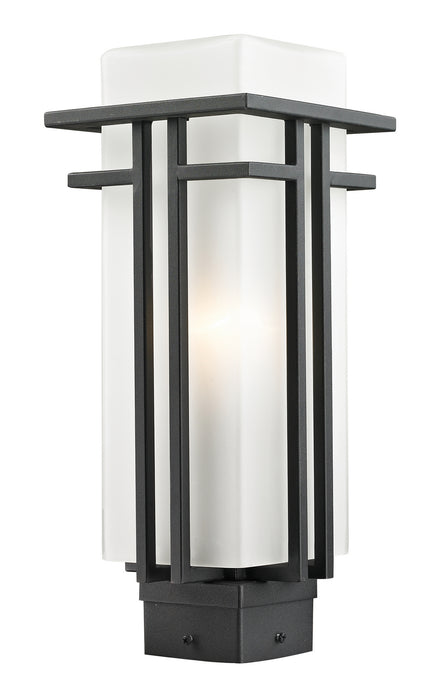 Z-Lite 549PHM-BK One Light Outdoor Post Mount Fixture, Black