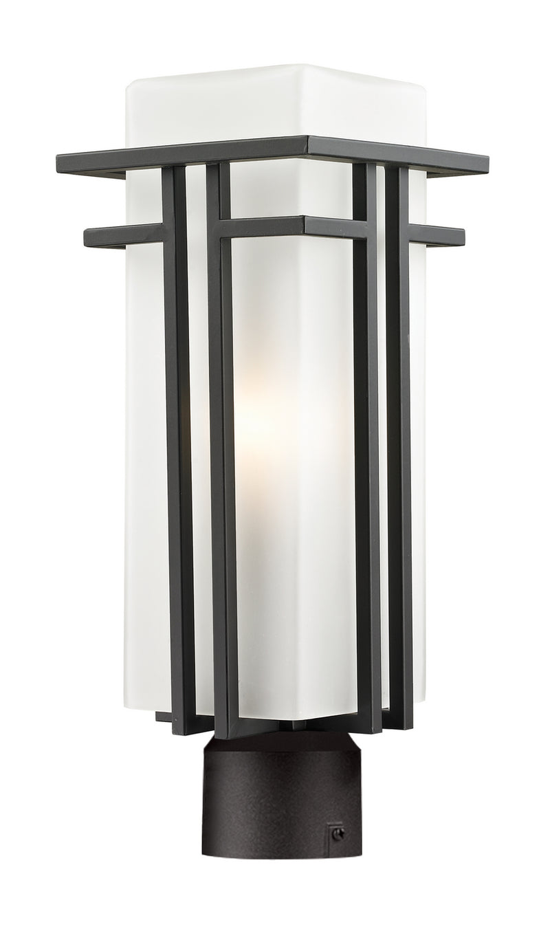 Z-Lite 550PHM-ORBZ-R One Light Outdoor Post Mount, Outdoor Rubbed Bronze