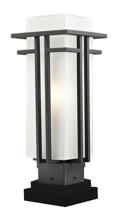 Z-Lite 550PHM-SQPM-ORBZ One Light Outdoor Pier Mount, Outdoor Rubbed Bronze