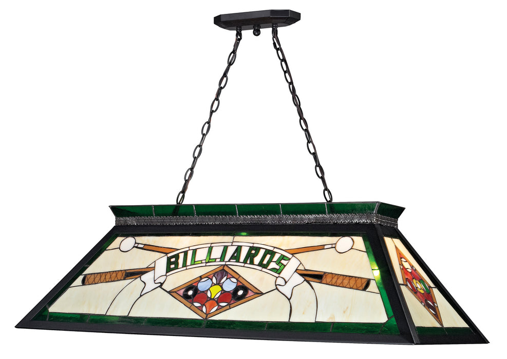 Z-Lite KD25GREEN Four Light Billiard, Matte Black