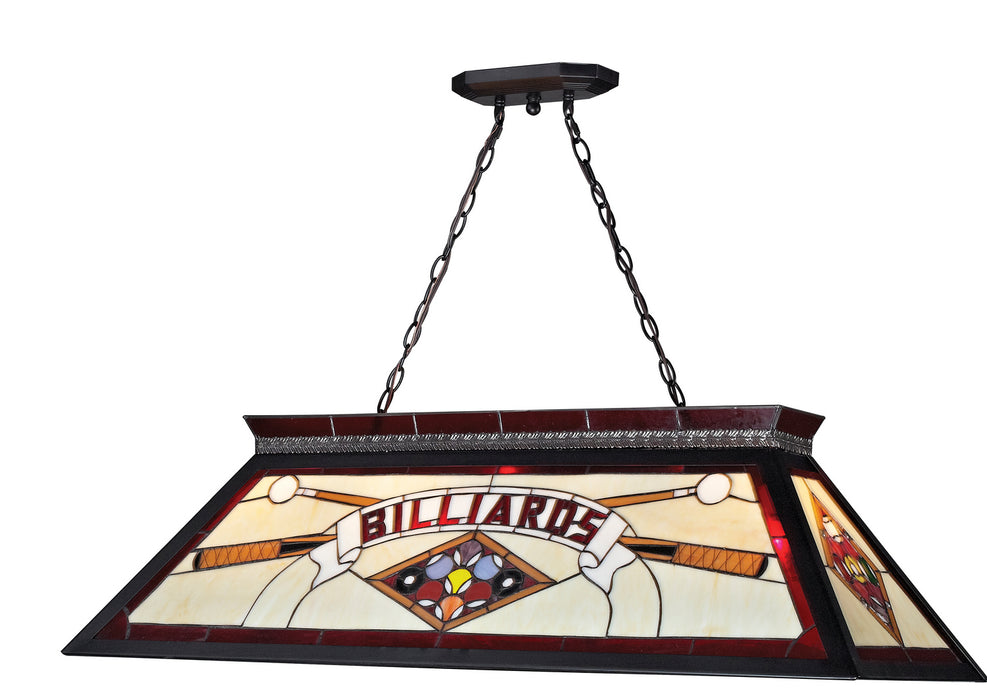 Z-Lite KD27RED Four Light Billiard, Matte Black