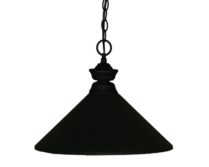 Z-Lite 100701MB-MMB One Light Pendant, Matte Black