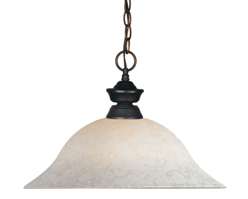Z-Lite 100701OB-WM16 One Light Pendant, Olde Bronze