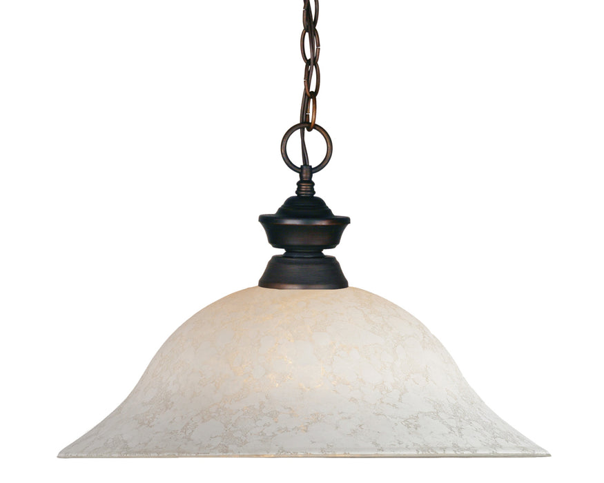 Z-Lite 100701OB-WM16 One Light Pendant, Olde Bronze