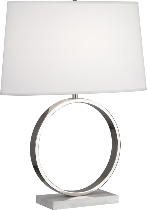 Robert Abbey 2791 One Light Table Lamp, Polished Nickel