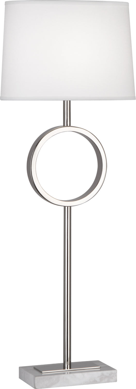 Robert Abbey 2792 One Light Table Lamp, Polished Nickel