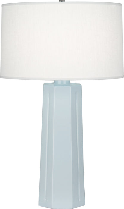 Robert Abbey 966 One Light Table Lamp, Baby Blue Glazed Ceramic