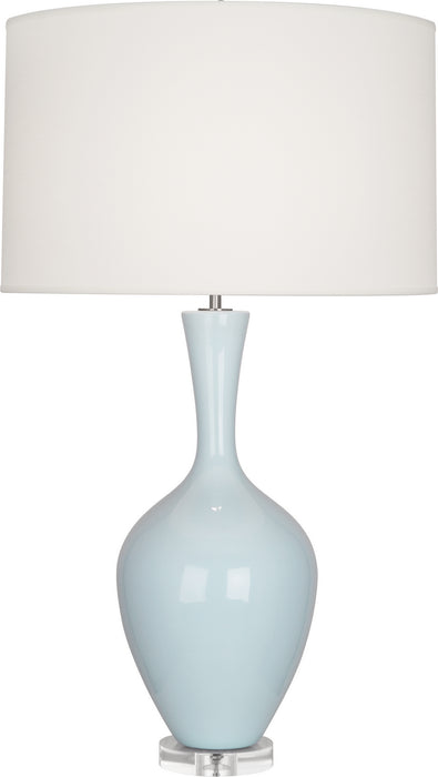 Robert Abbey BB980 One Light Table Lamp, Baby Blue Glazed Ceramic