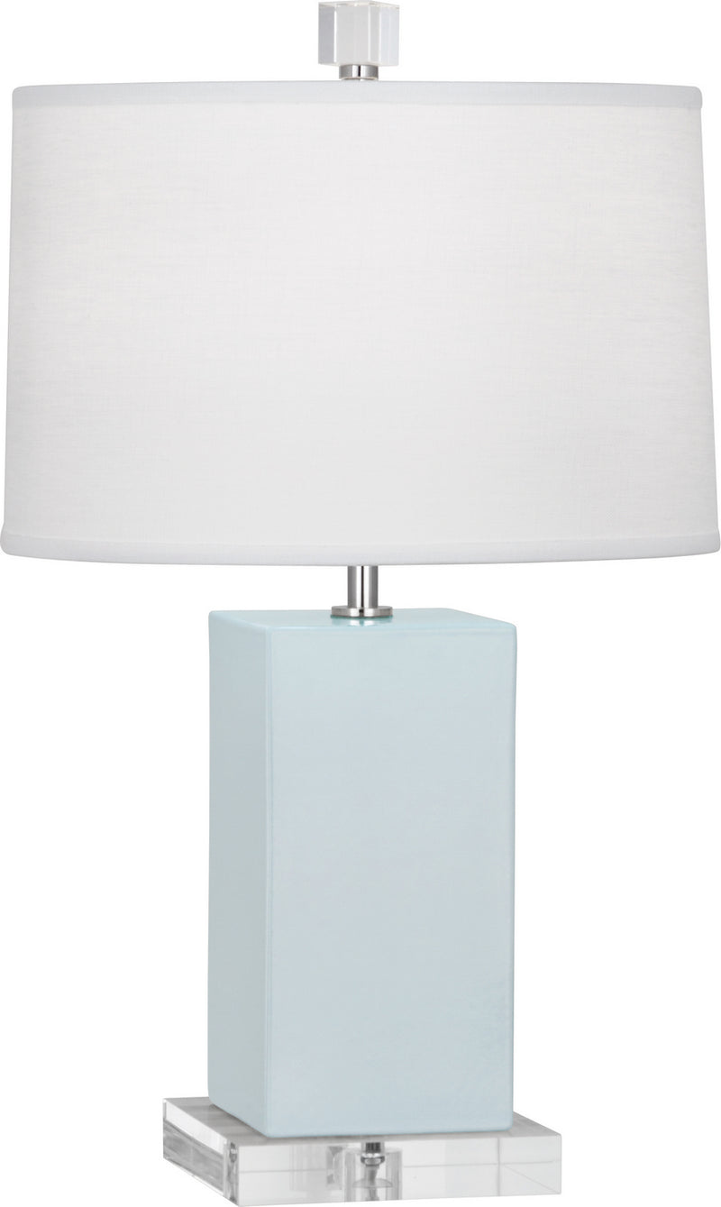 Robert Abbey BB990 One Light Accent Lamp, Baby Blue Glazed Ceramic