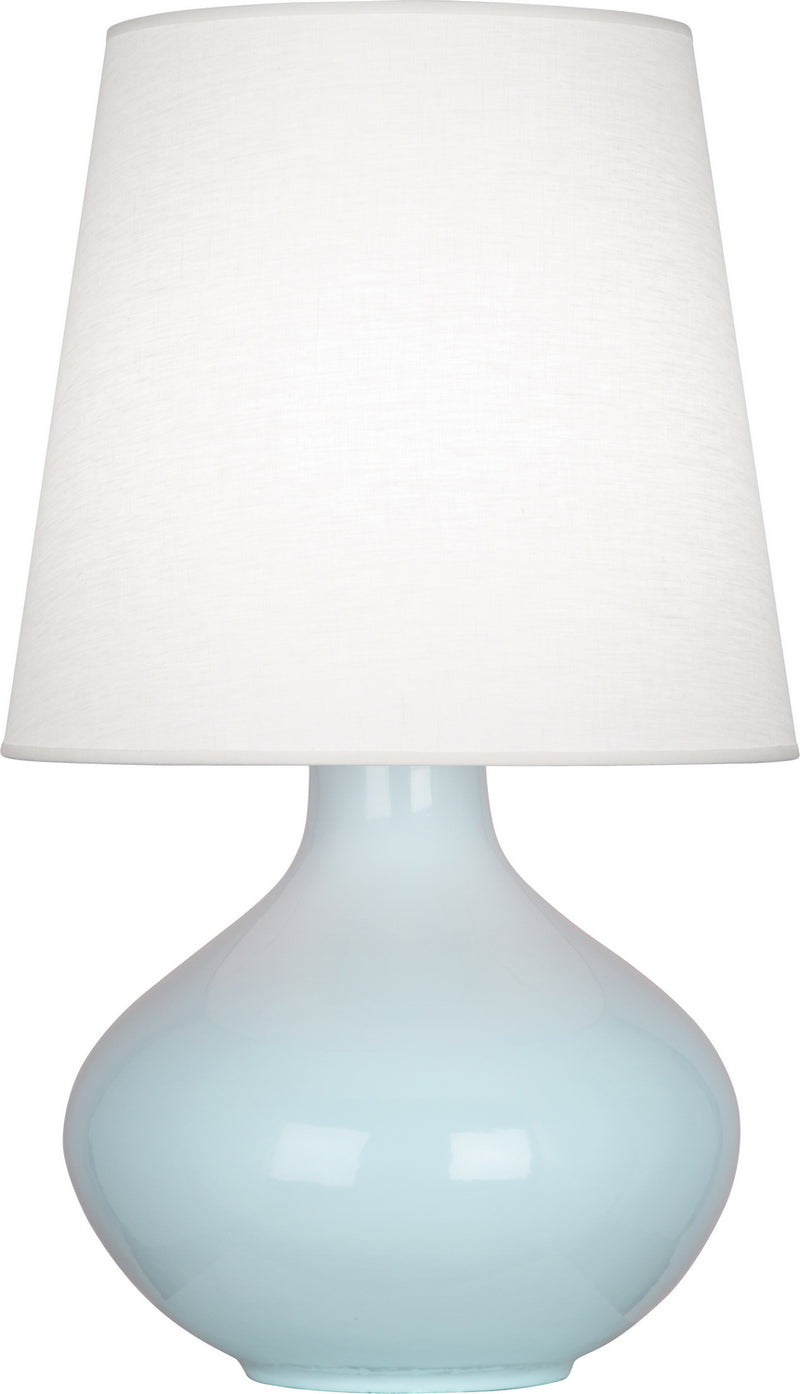 Robert Abbey BB993 One Light Table Lamp, Baby Blue Glazed Ceramic