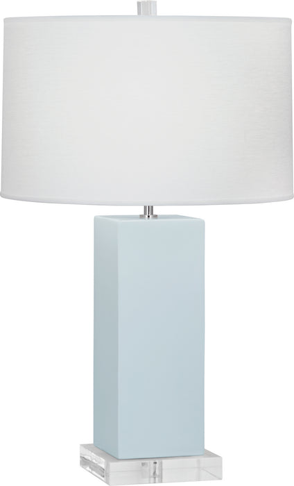 Robert Abbey BB995 One Light Table Lamp, Baby Blue Glazed Ceramic