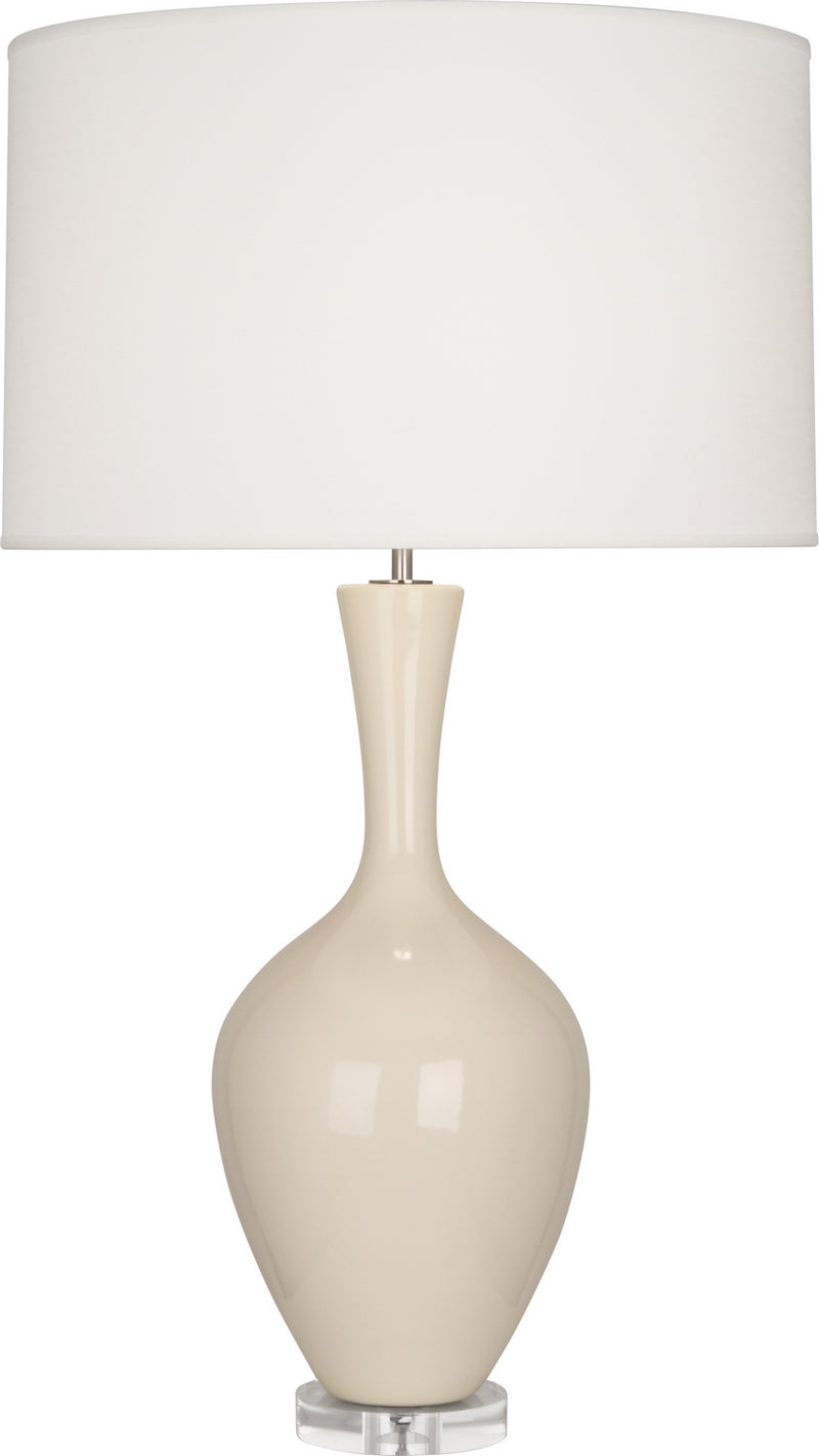 Robert Abbey BN980 One Light Table Lamp, Bone Glazed Ceramic