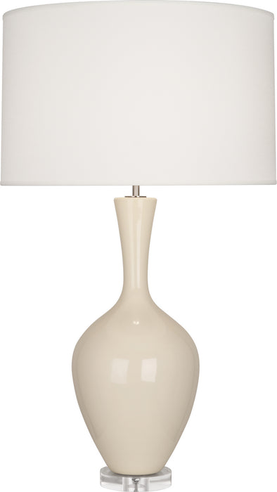 Robert Abbey BN980 One Light Table Lamp, Bone Glazed Ceramic