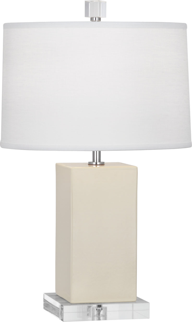 Robert Abbey BN990 One Light Accent Lamp, Bone Glazed Ceramic