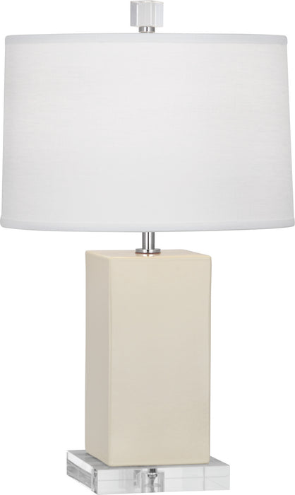Robert Abbey BN990 One Light Accent Lamp, Bone Glazed Ceramic