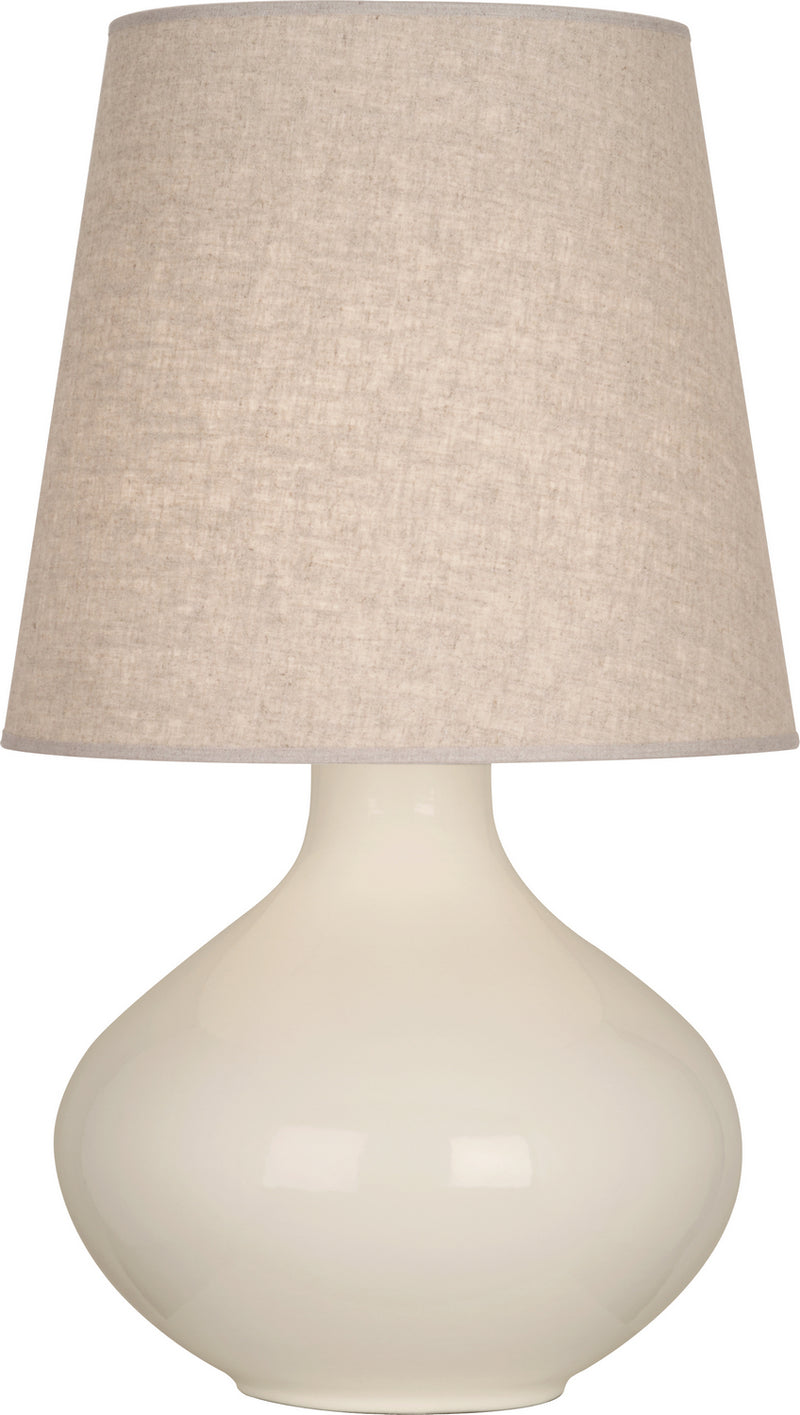 Robert Abbey BN991 One Light Table Lamp, Bone Glazed Ceramic