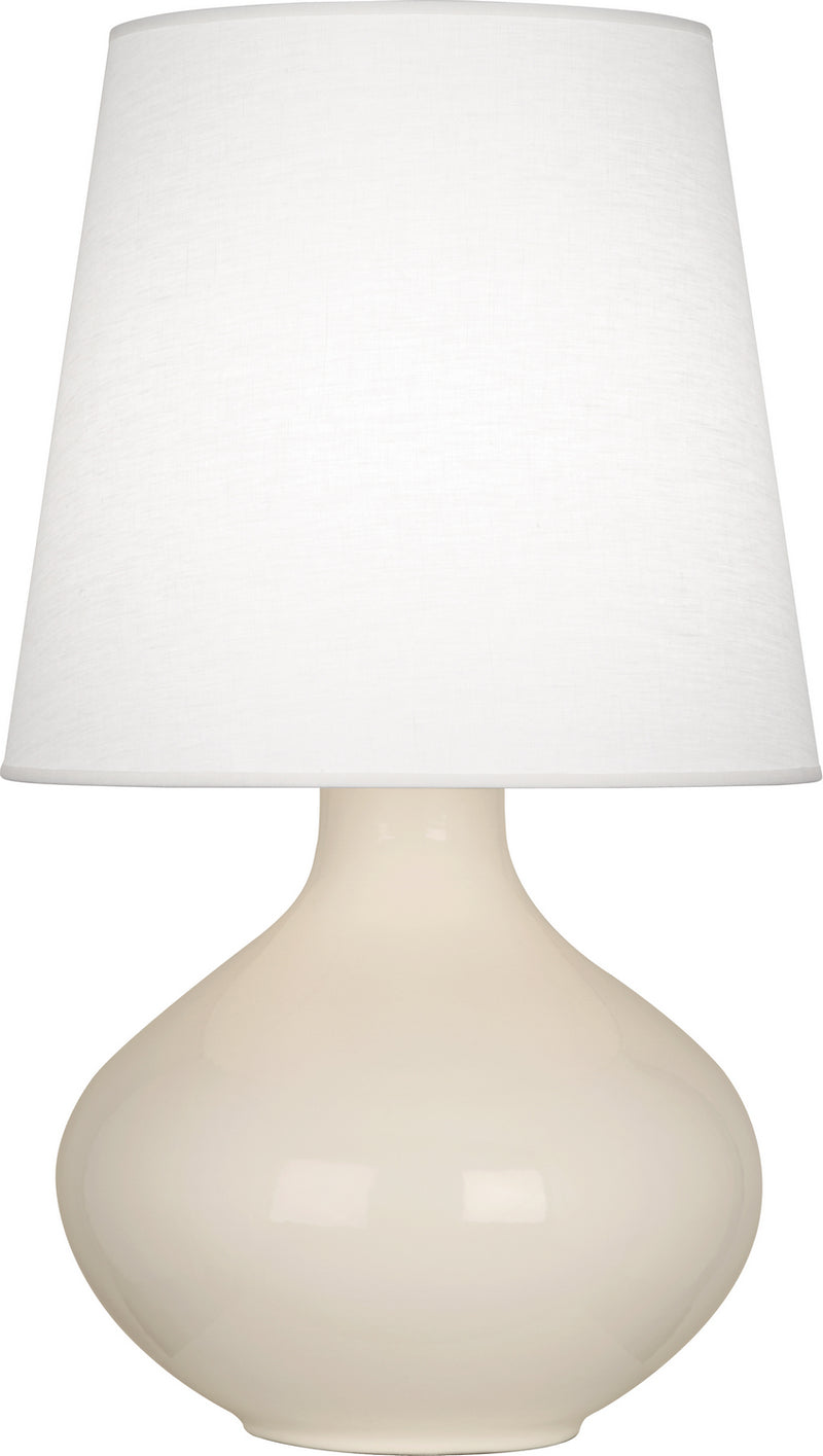Robert Abbey BN993 One Light Table Lamp, Bone Glazed Ceramic